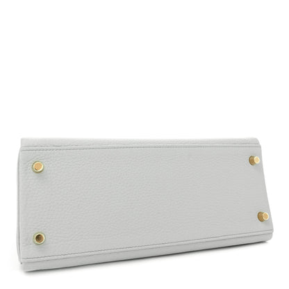 Hermes Taurillon Clemence Kelly Retourne 28 Bleu Pale 4 of 12
