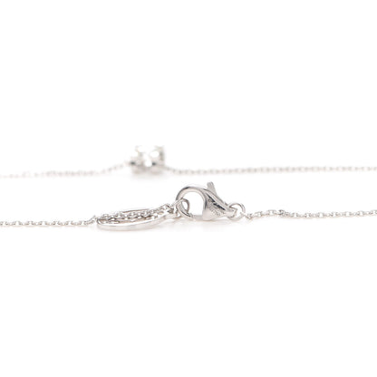 Cartier 18K White Gold Diamond .24ct C De Cartier Pendant Necklace 5 of 7