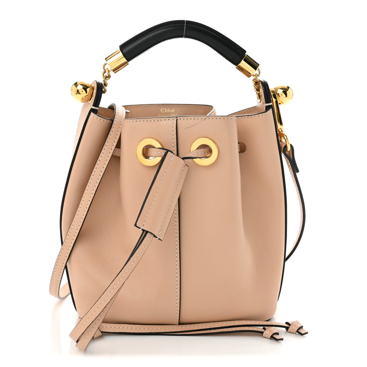 Calfskin Gala Small Bucket Bag Blush Nude