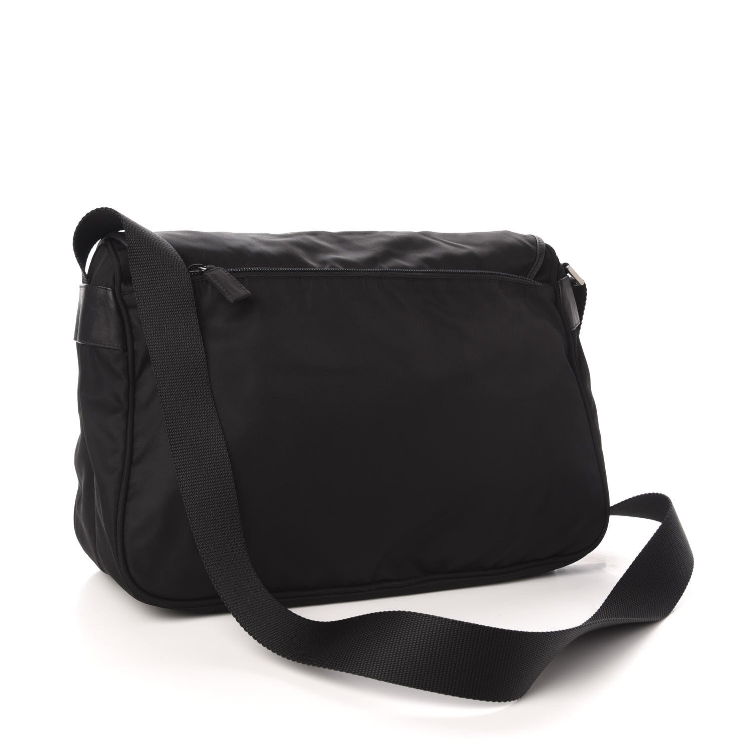 Prada Nylon Vela Messenger Bag Black 3 of 10