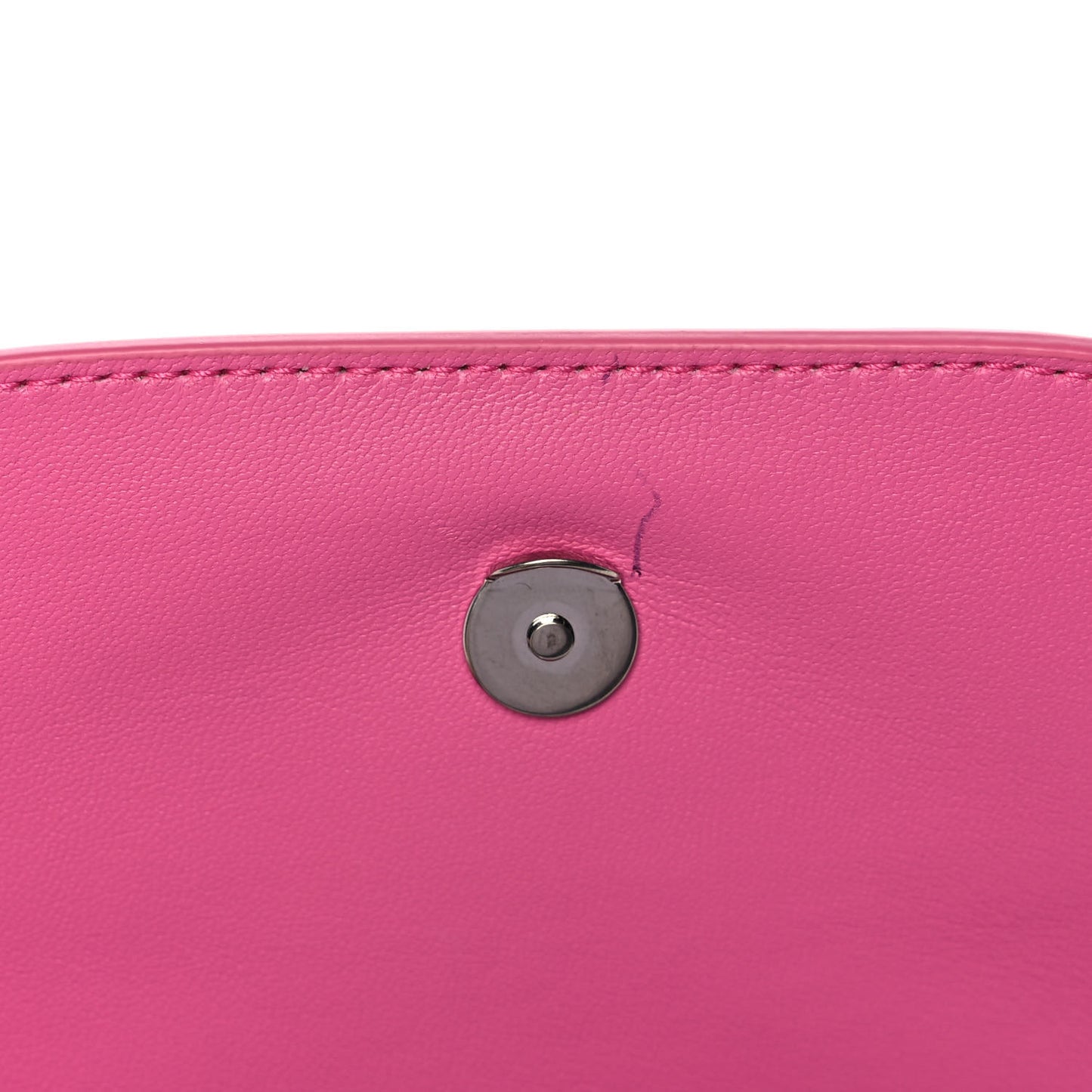 Signature Grained Calfskin Logo Print Ville Day Bag XS Rose Bubblegum Black