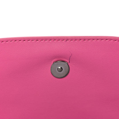 Balenciaga Signature Grained Calfskin Logo Print Ville Day Bag XS Rose Bubblegum Black 10 of 10