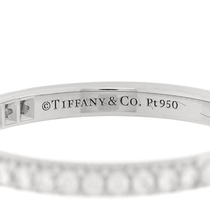 Tiffany Platinum Diamond Soleste Half Eternity Band Ring 51 5.75 4 of 5
