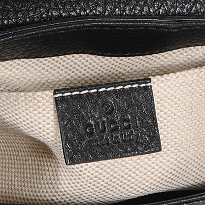 Gucci Pebbled Calfskin Small Soho Flap Crossbody Black 6 of 8