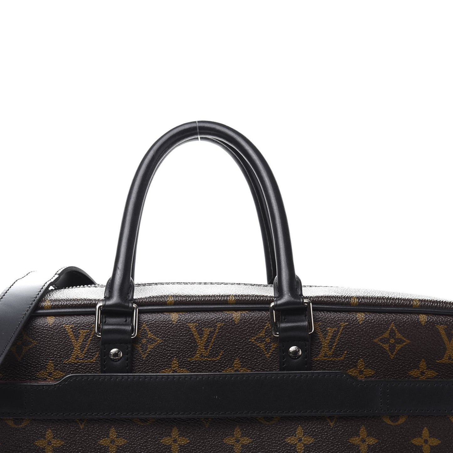 Monogram Macassar Porte Documents Voyage Soft Briefcase