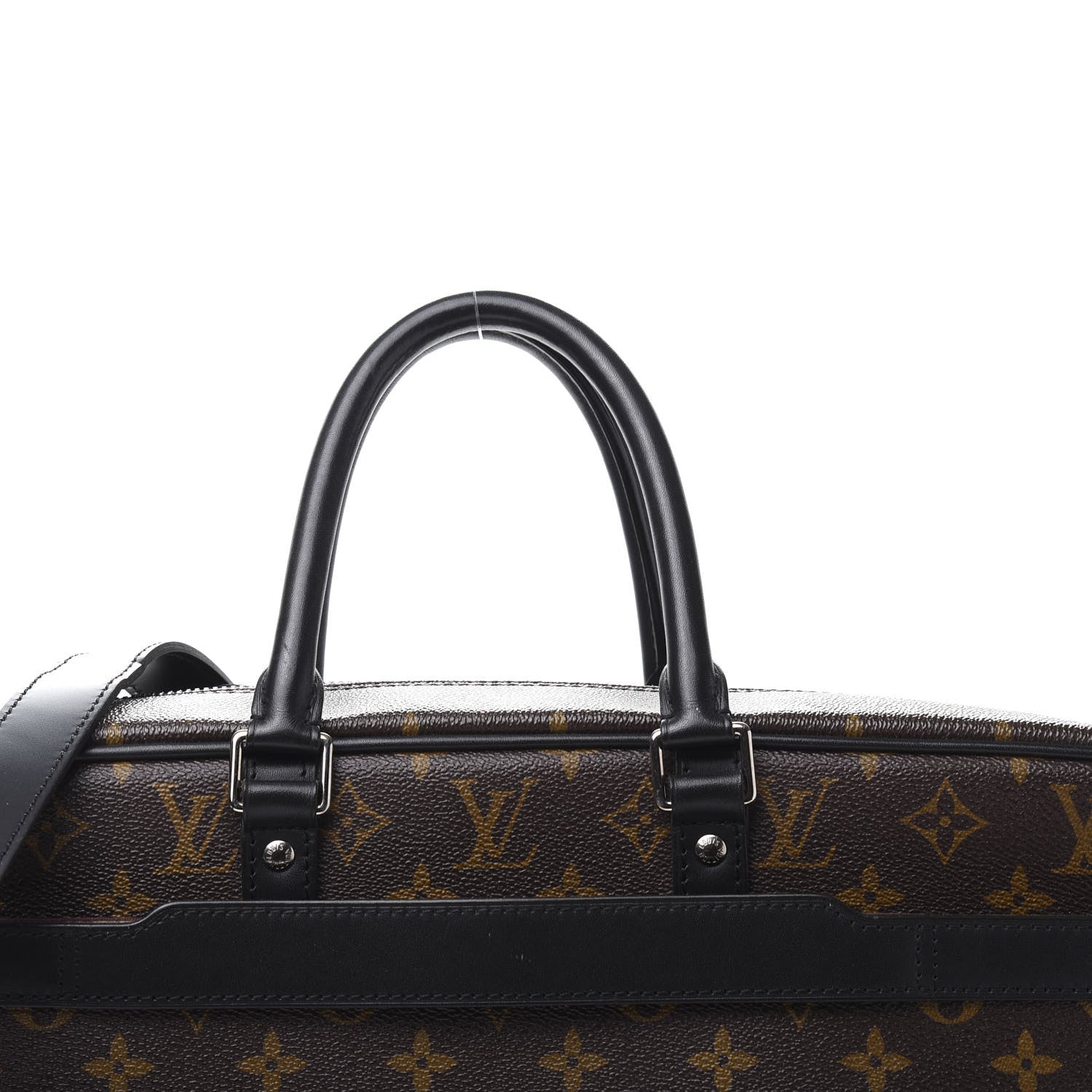 Louis Vuitton Monogram Macassar Porte Documents Voyage Soft Briefcase 9 of 11