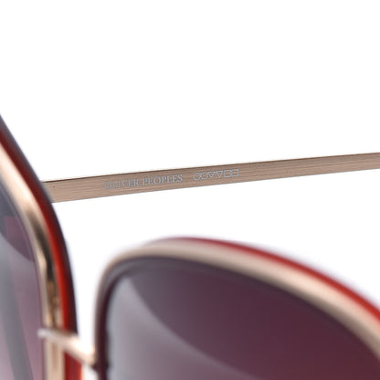Oliver Peoples Emely Round Sunglasses Red Gold 5 of 7