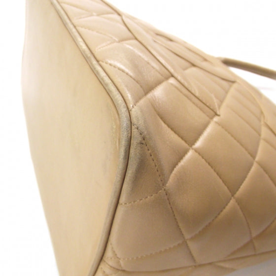 Lambskin Medallion Tote Beige