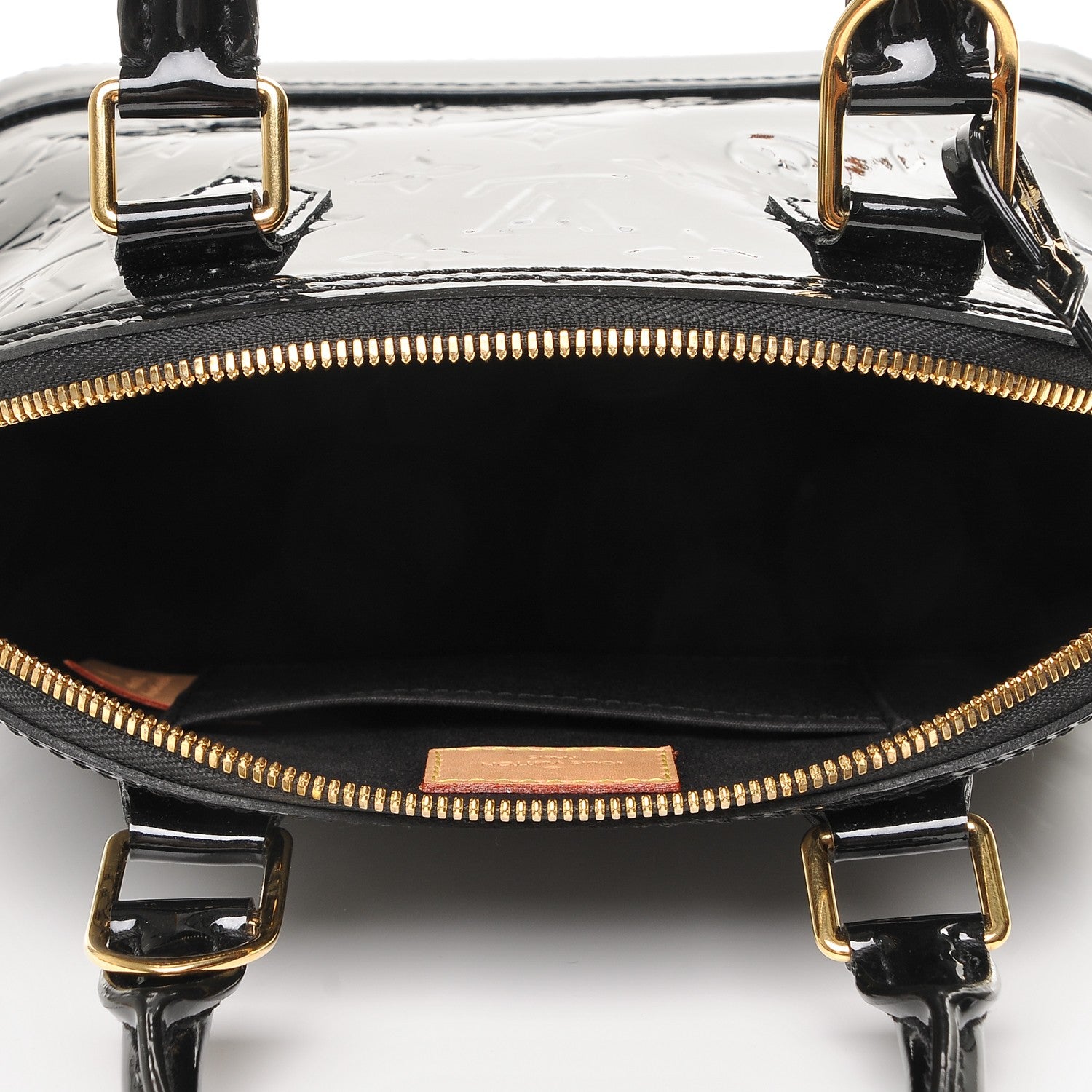 Louis Vuitton Vernis Alma BB Noir Magnetique 5 of 6