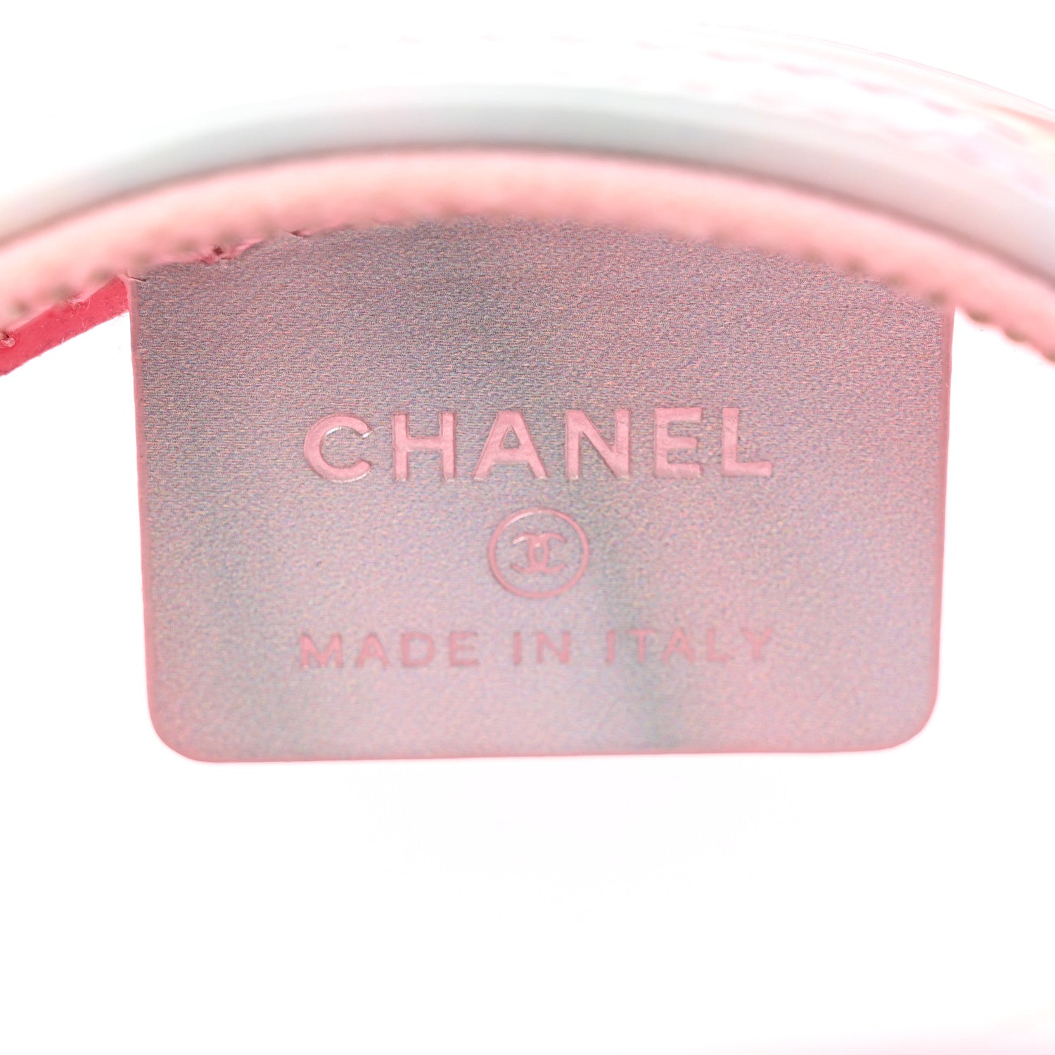 Chanel PVC Lambskin Filigree Round Clutch With Chain Pink 6 of 11
