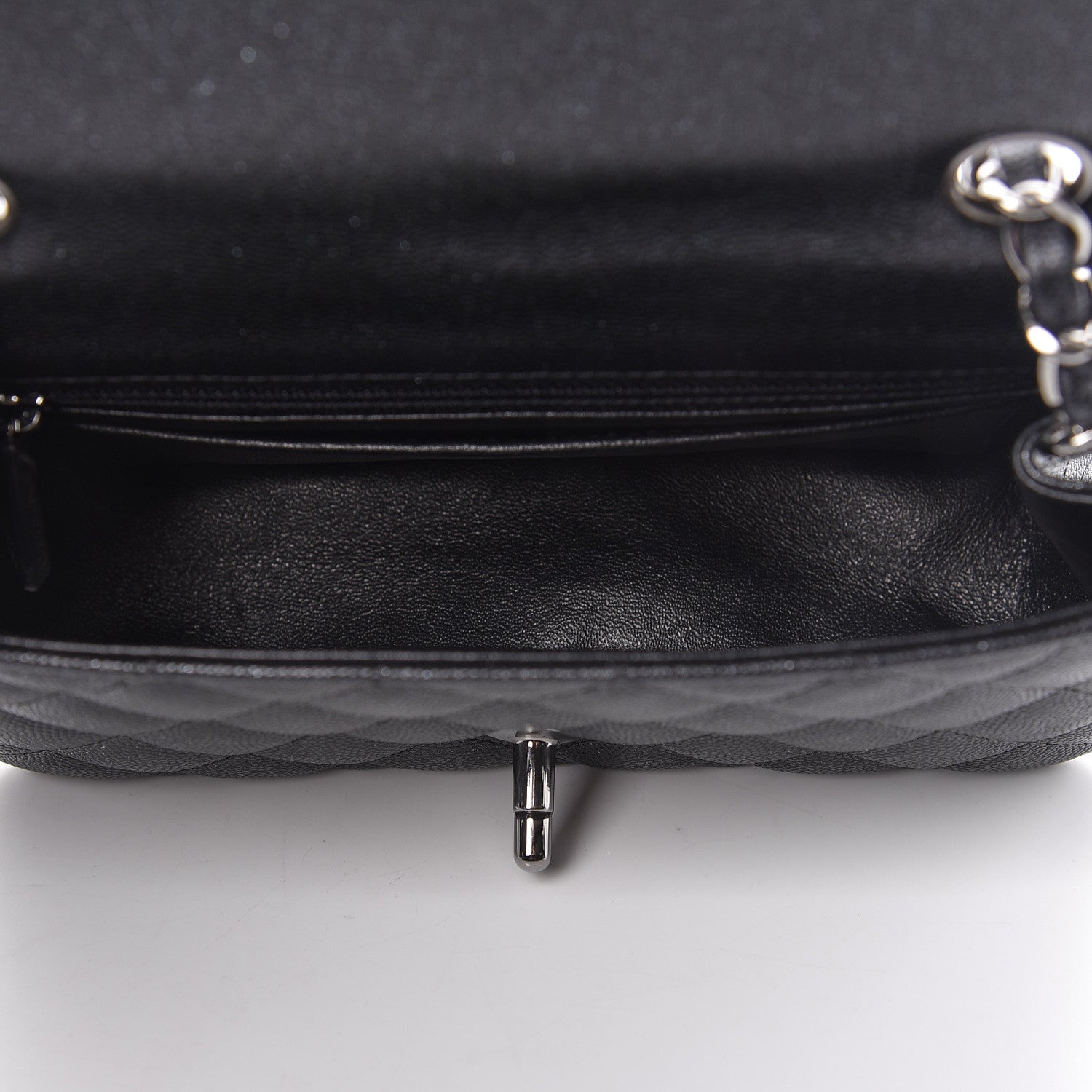 Chanel Iridescent Caviar Quilted Mini Rectangular Flap Black 5 of 12