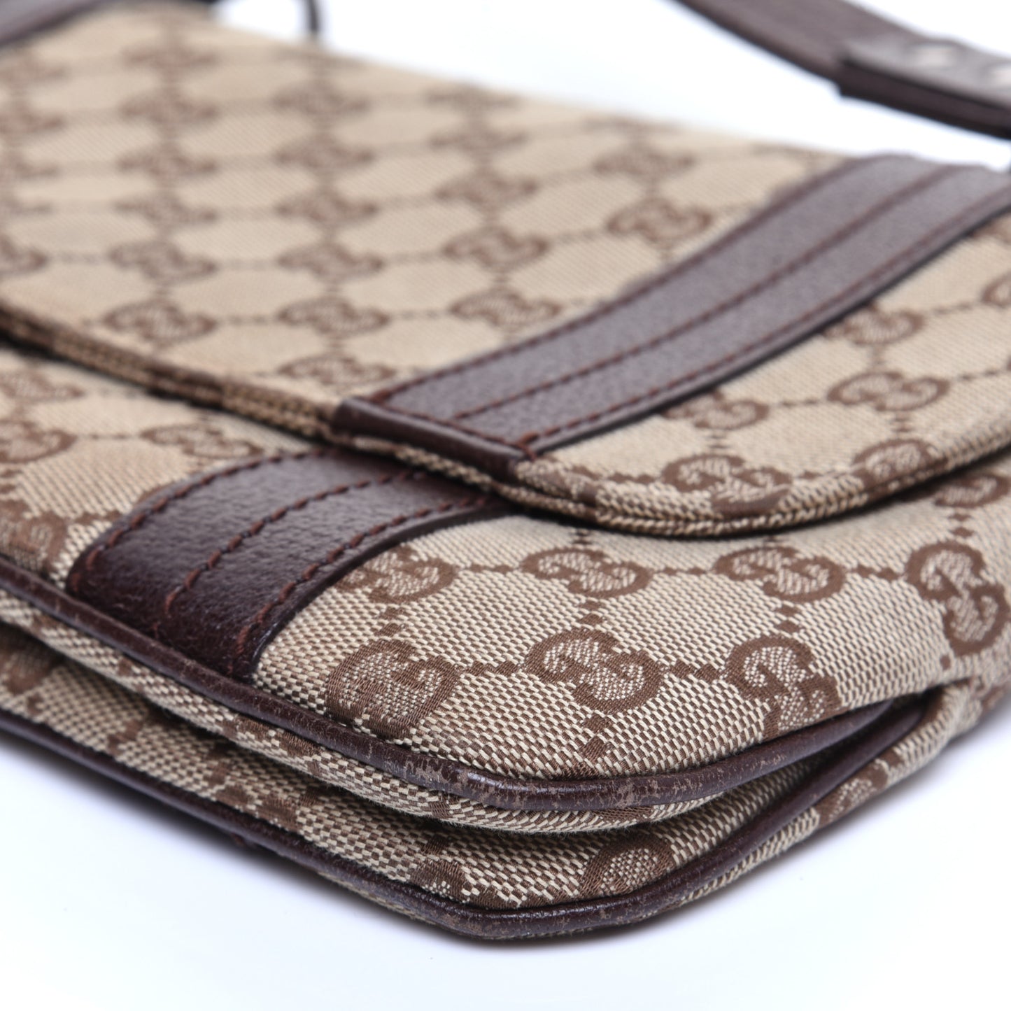 Monogram Satchel Dark Brown