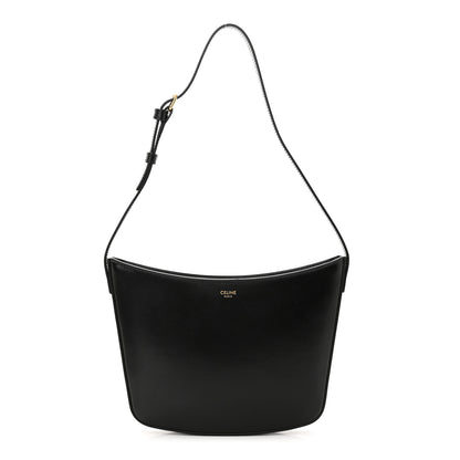 Celine Shiny Calfskin Medium Croque Bag Black 1 of 12