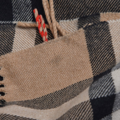 Burberry Cashmere Classic Check Fringe Scarf Camel 6 of 9