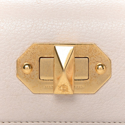 Alexander McQueen Silky Amish Grain Calfskin Scarf Box Shoulder Bag 19 Off White 13 of 13