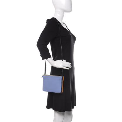 Celine Lambskin Small Multicolor Trio Crossbody Bag Porcelain 2 of 10