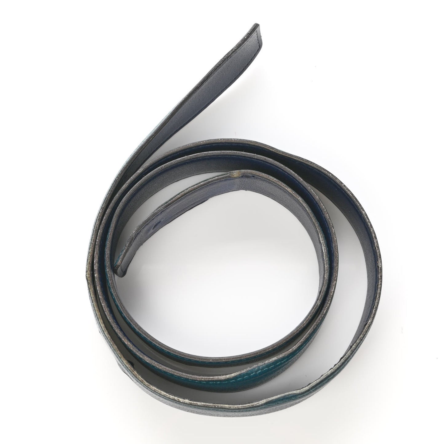 Epsom Swift 32mm Strie H Belt 95 Colvert Bleu Saphir