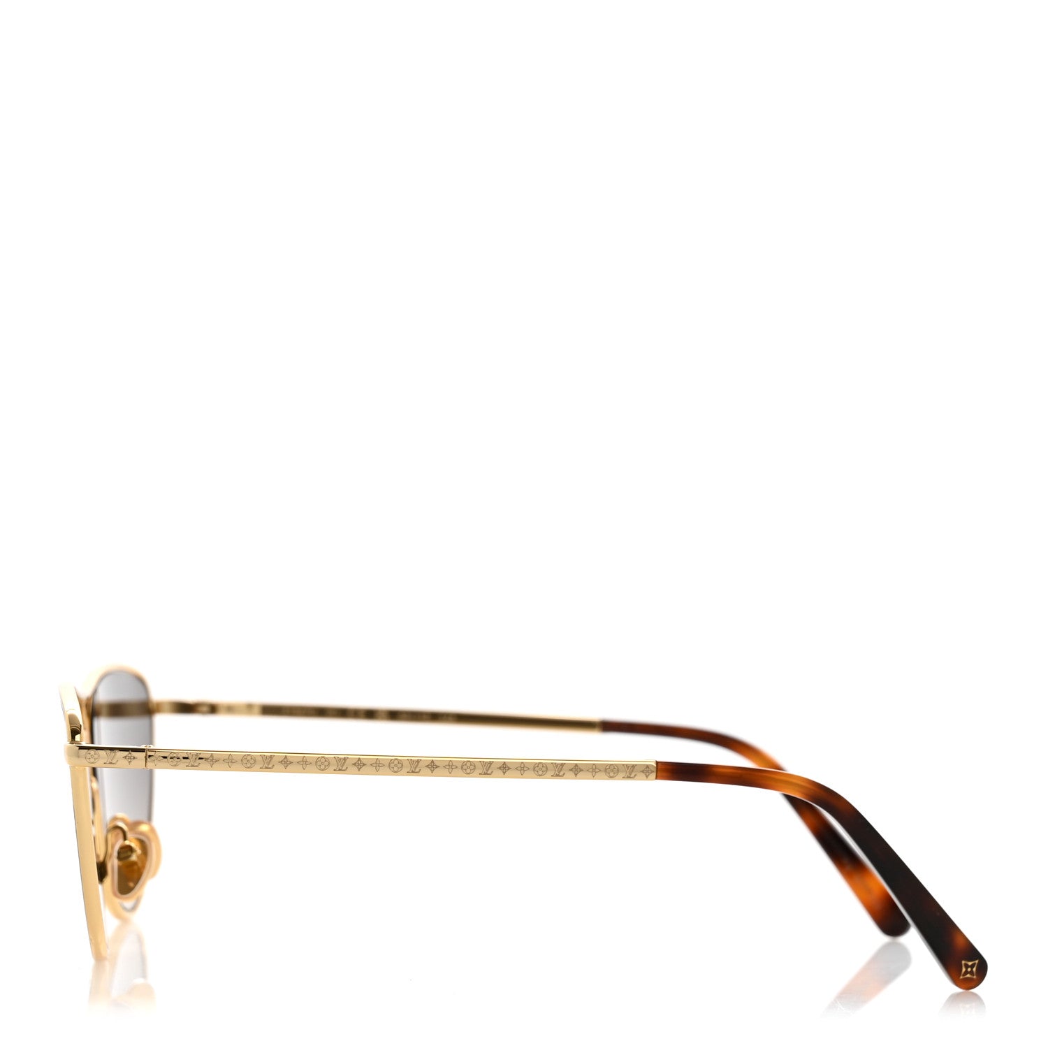 Louis Vuitton Metal LV Star Cat Eye Sunglasses Z1867U Gold 1884820