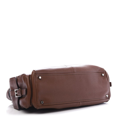 Prada Vitello Daino Buckle Shoulder Bag Tabacco 5 of 11