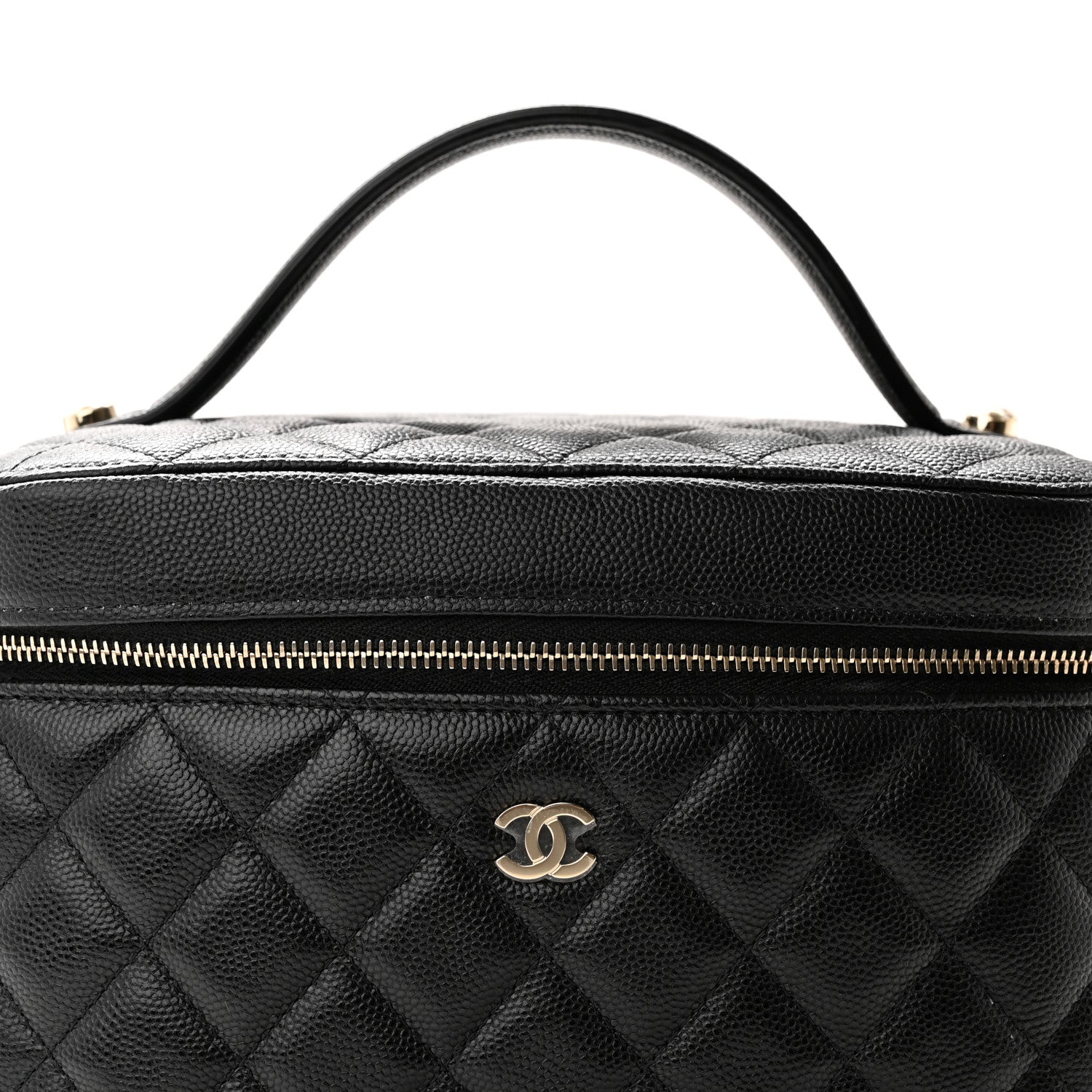 Chanel Caviar Quilted Large Vanity Pouch Black 9 of 9