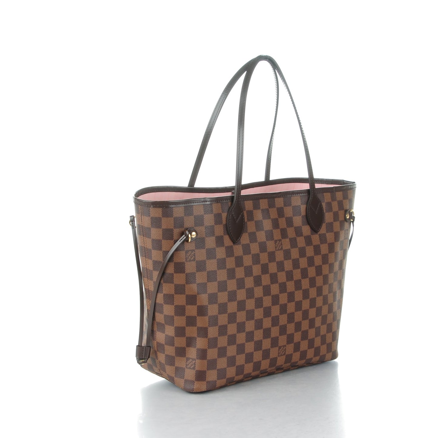 Damier Ebene Neo Neverfull MM Rose Ballerine
