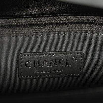 Chanel Calfskin Quilted Double Stitch New Medium Boy Flap Black 6 of 7
