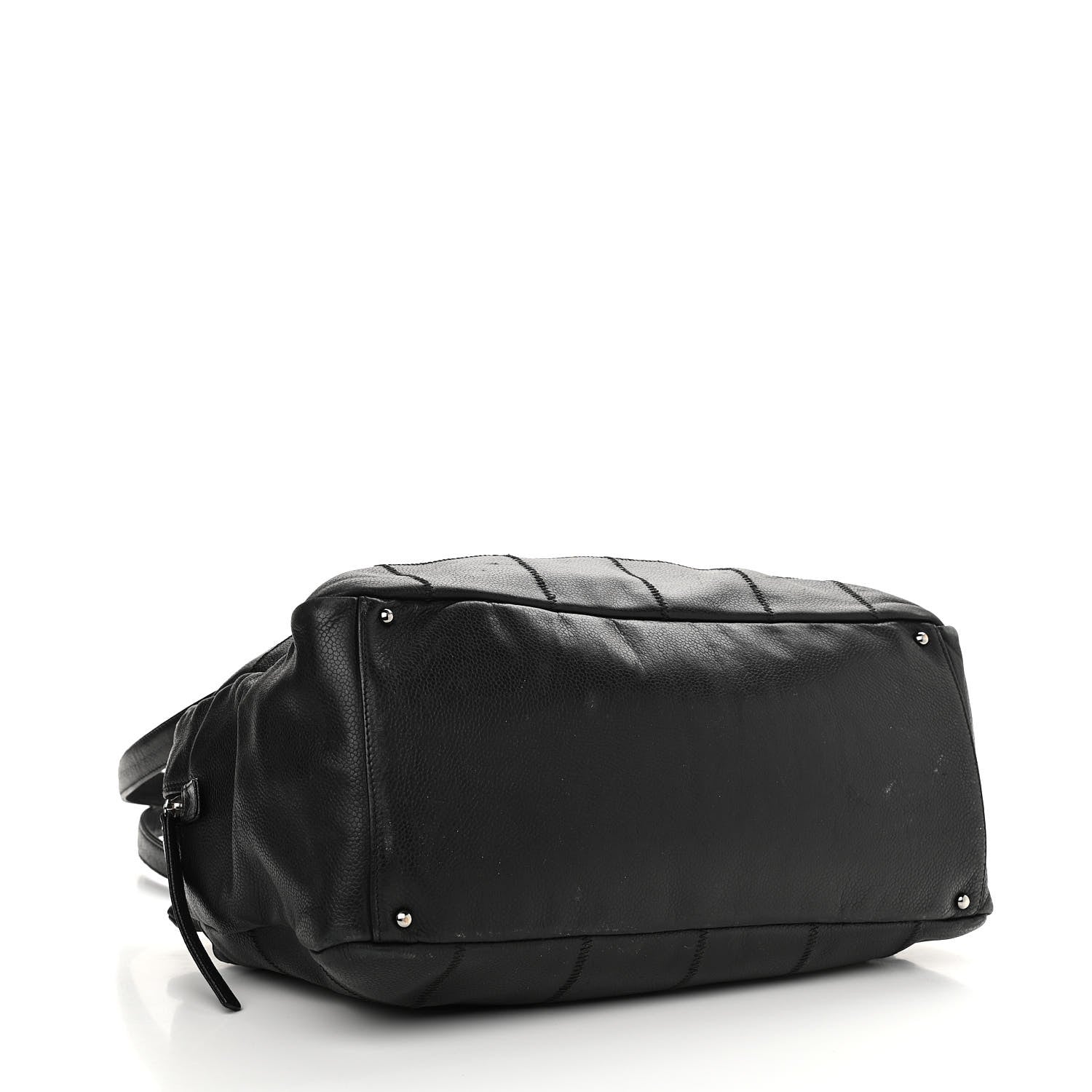 Chanel Caviar Square Stitched Large Tote Black 4 of 15