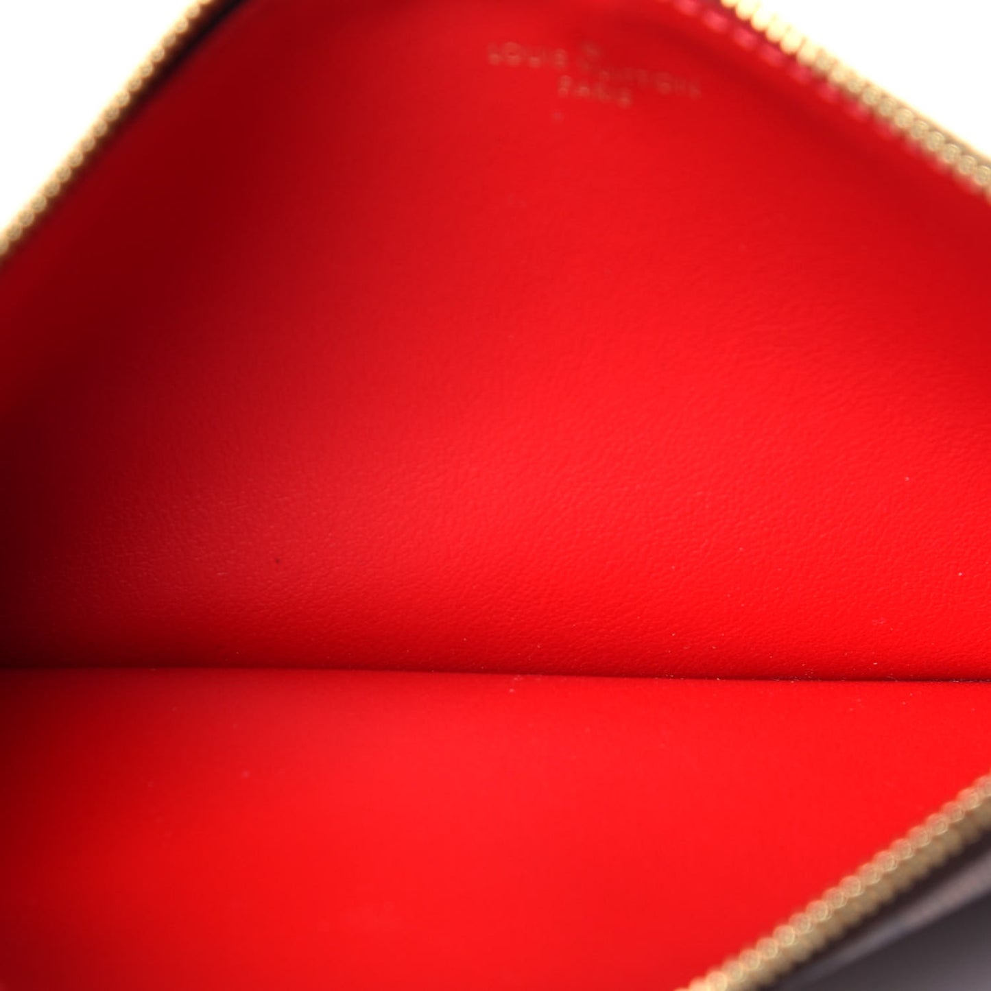 Damier Ebene Felicie Chain Wallet Zippered Insert