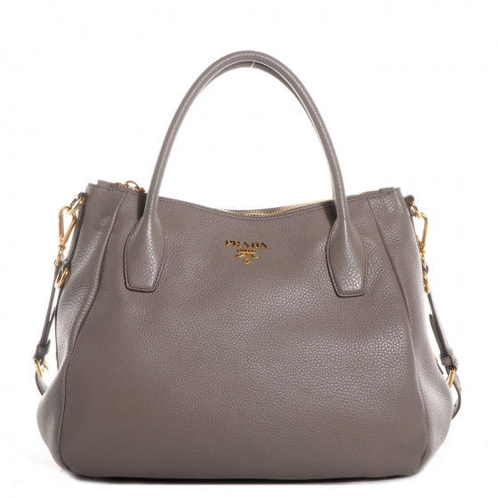 Vitello Daino Shoulder Bag Argilla