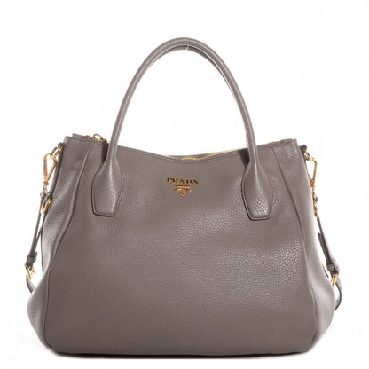 Prada Vitello Daino Shoulder Bag Argilla 1 of 10