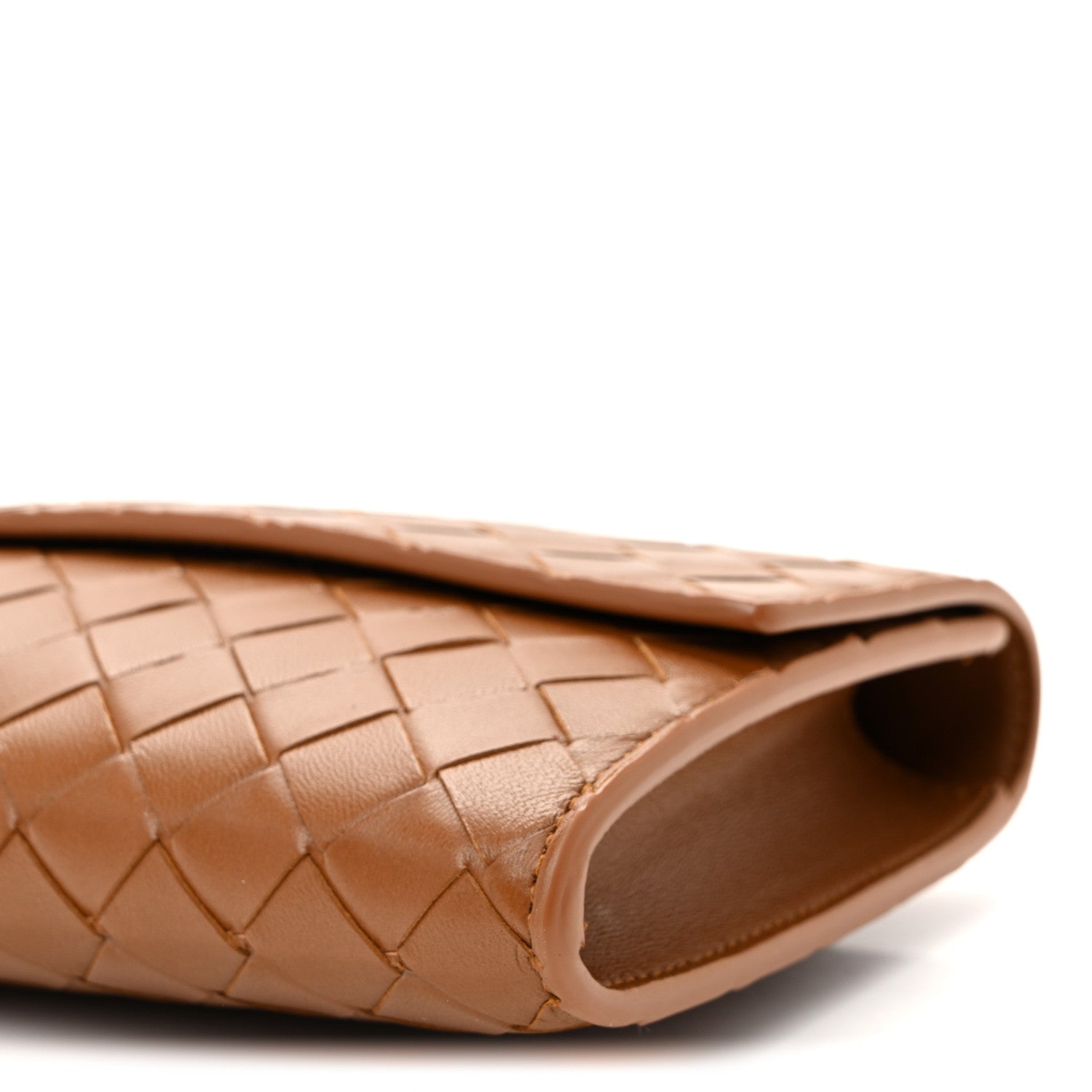 Bottega Veneta Nappa Intrecciato Long Andiamo Top Handle Clutch Cognac 8 of 8