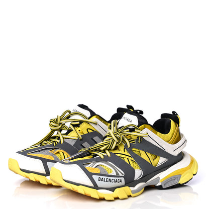 Balenciaga Mesh Nylon Womens Track Sneakers 39 Jaune Black White 5 of 19