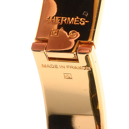 Hermes Narrow Enamel Clic Clac H Bracelet GM Bleu Indien 4 of 7