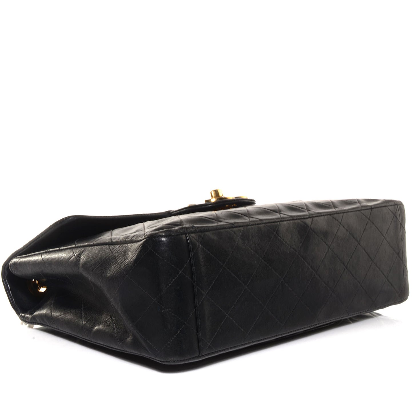 Lambskin XL Jumbo Flap Black