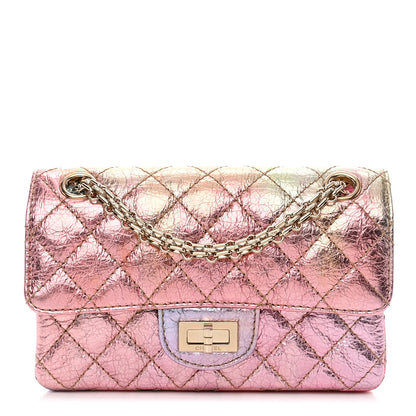 Chanel Metallic Goatskin Quilted Mini 2.55 Reissue Flap Multicolor 1 of 10