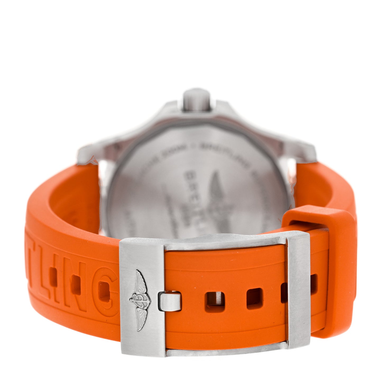 Stainless Steel Rubber 36mm Super Ocean Chronometer Automatic Watch Orange A17316D71O1S1
