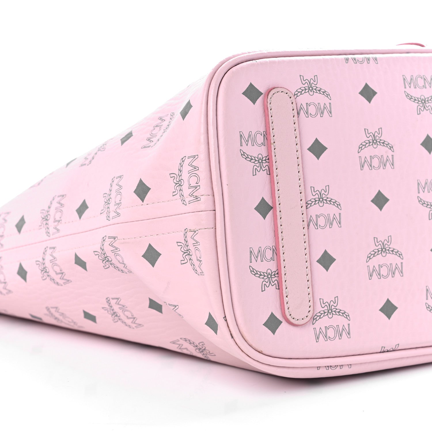 MCM Visetos Medium Liz Reversible Shopper Tote Soft Pink 6 of 12