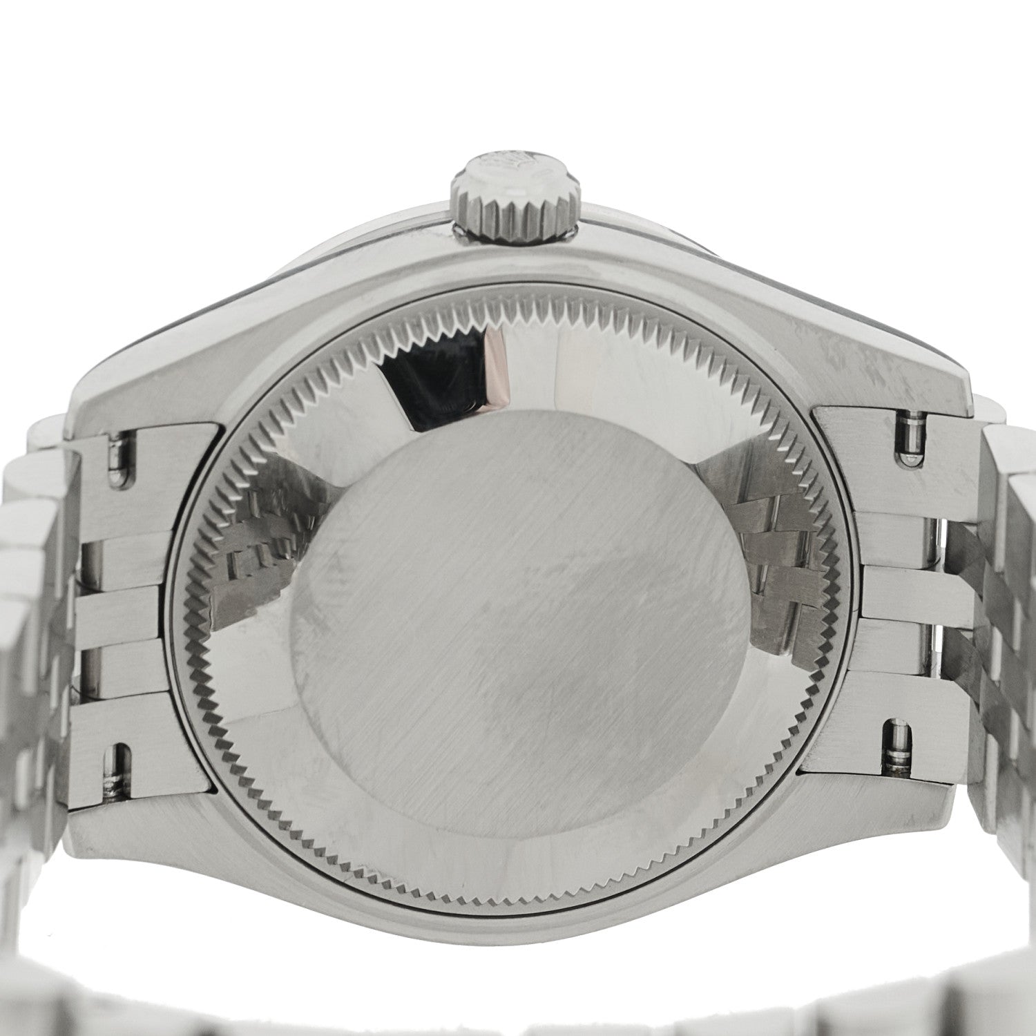 Rolex Stainless Steel 18K White Gold Diamond Bezel 31mm Oyster Perpetual Datejust Watch Dark Grey 278384RBR 4 of 5