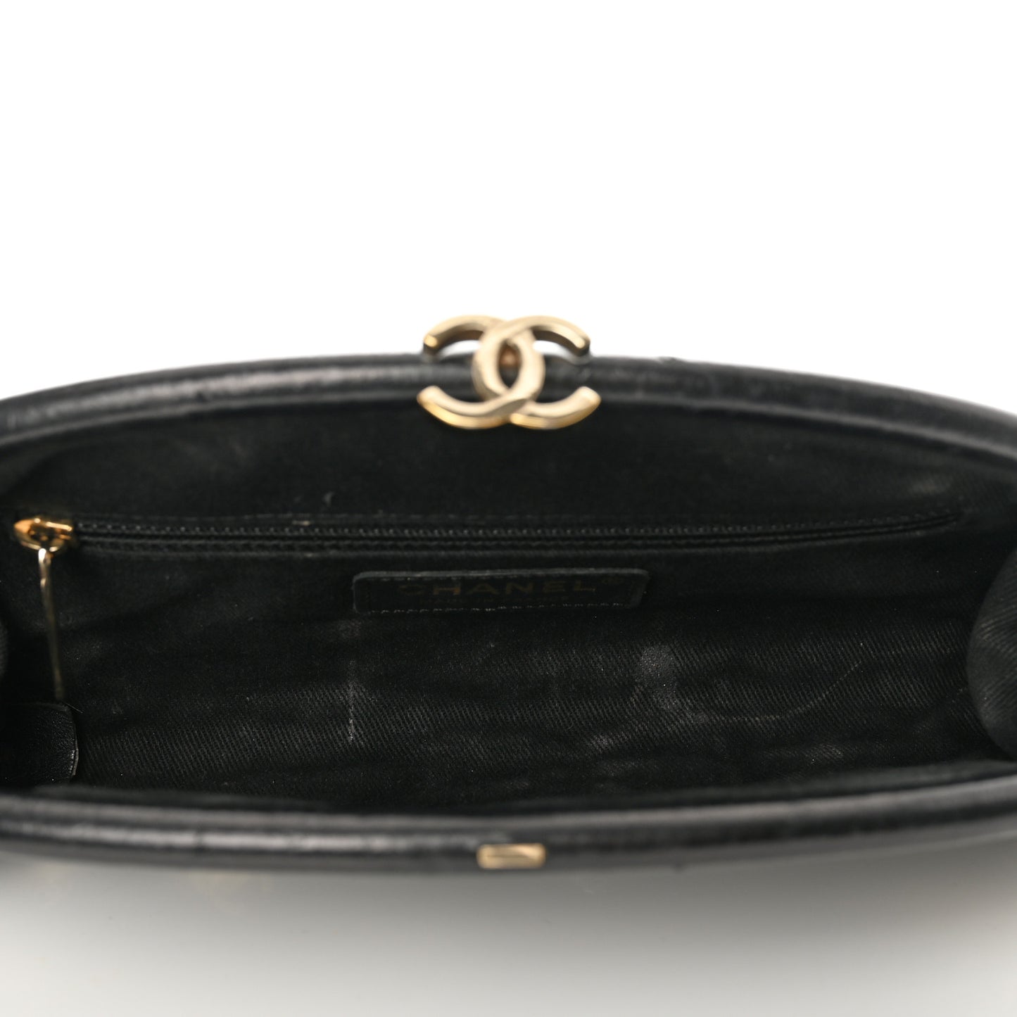 Calfskin Square Quilted Grommet Embellished Piercing Chic Clutch Black