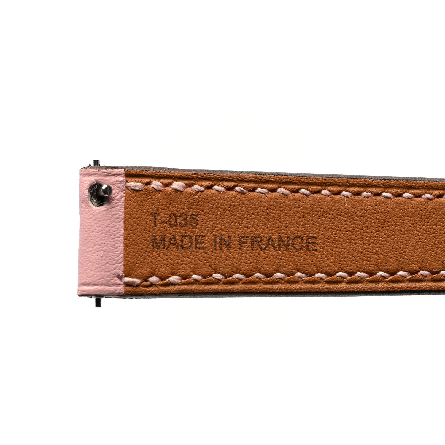 Hermes Swift Heure H Hour Watch Strap Rose Sakura 4 of 7