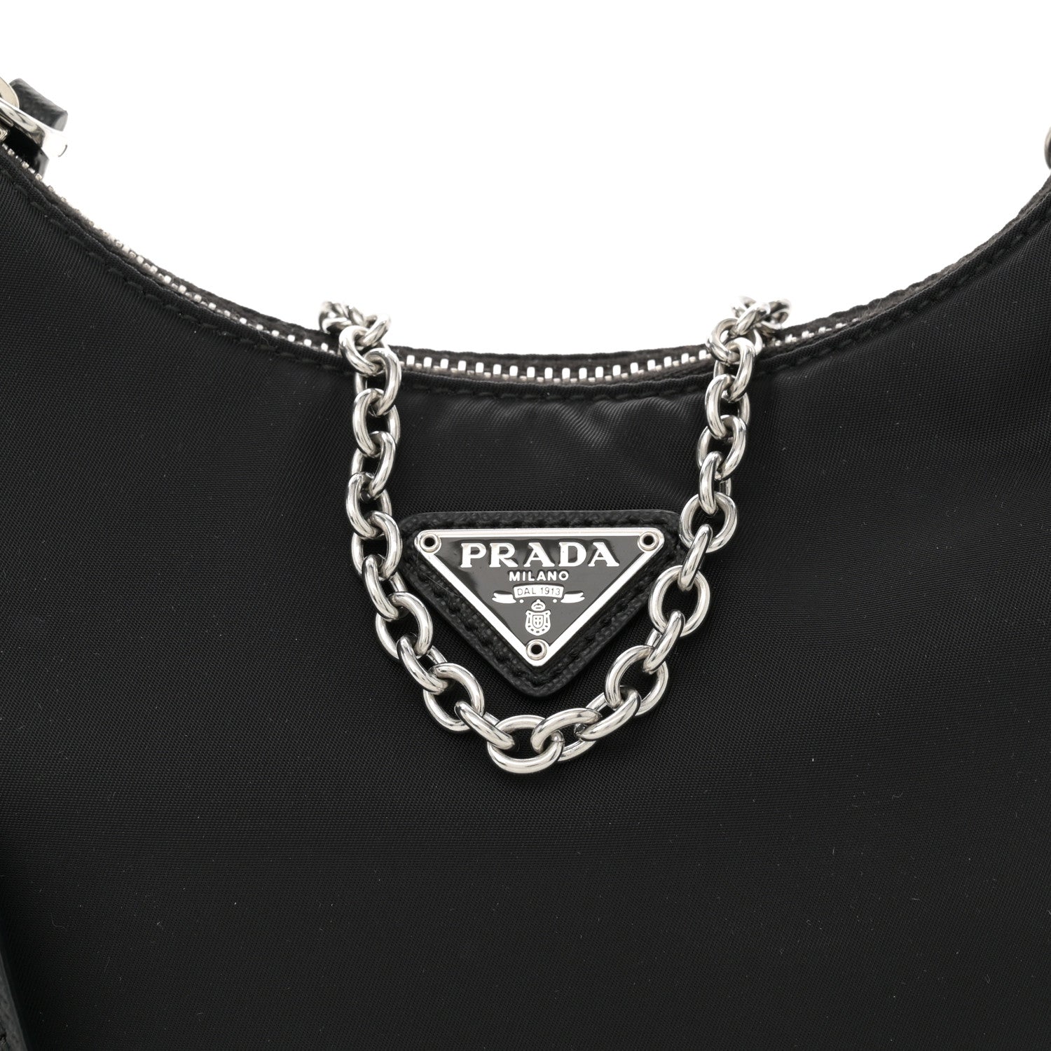 Prada Nylon Re-Edition 2005 Shoulder Bag Black 8 of 10