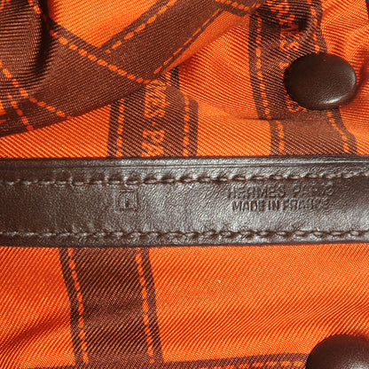 Hermes Swift Leather Bolduc Twilly Garden Party TPM Tote Chocolate 7 of 7