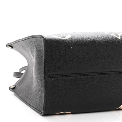 Louis Vuitton Empreinte Monogram Giant Onthego MM Black Beige 8 of 9