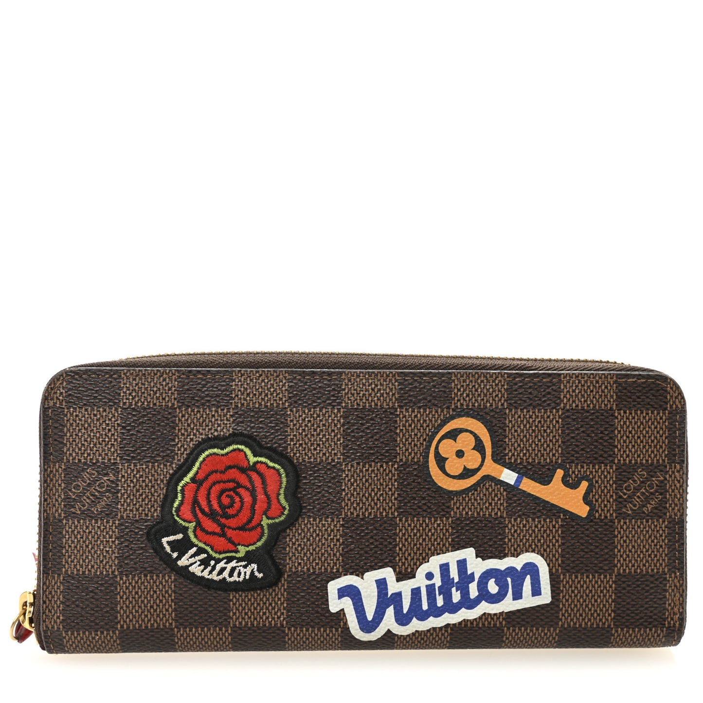 Damier Ebene Patches Clemence Wallet
