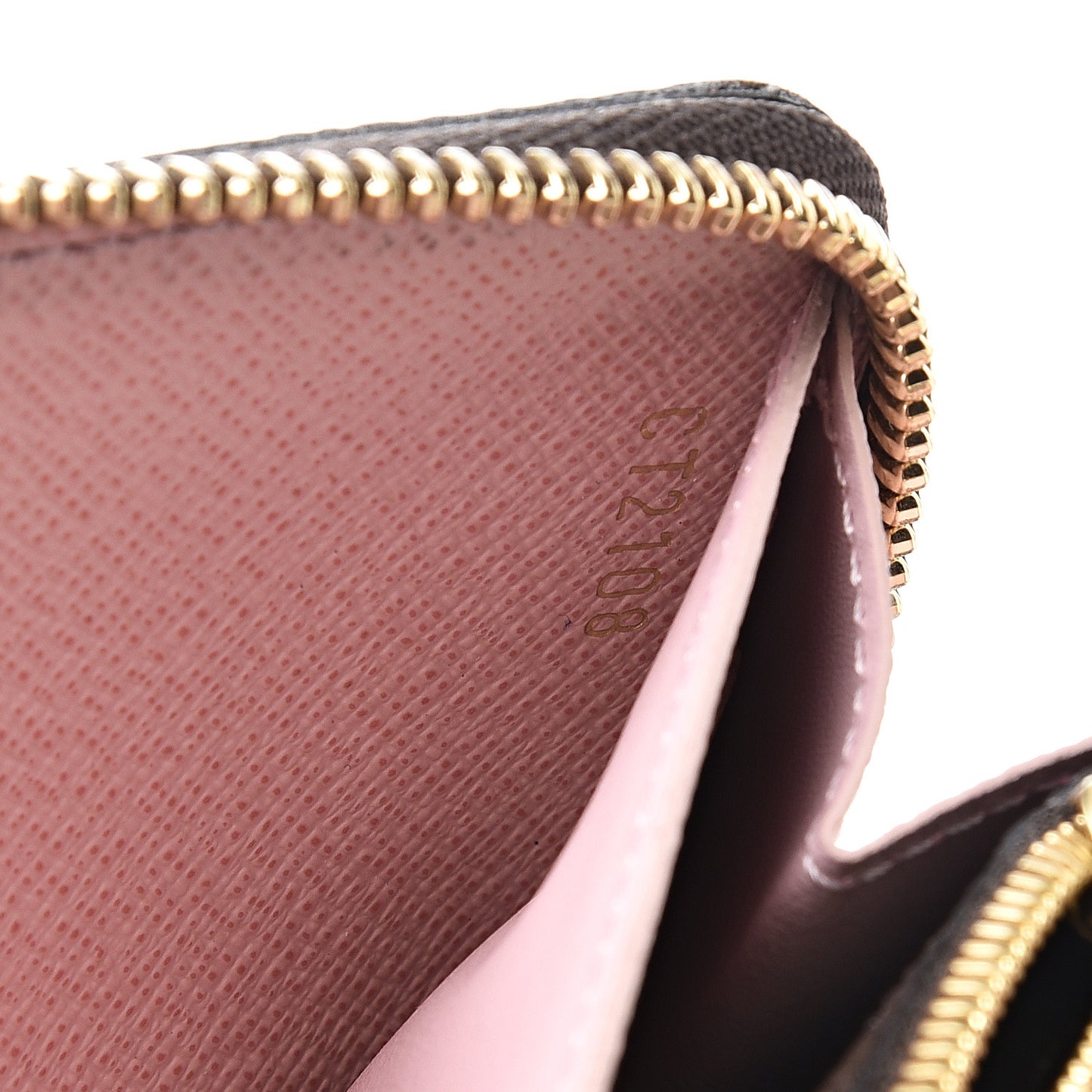 Monogram Clemence Wallet Rose Ballerine