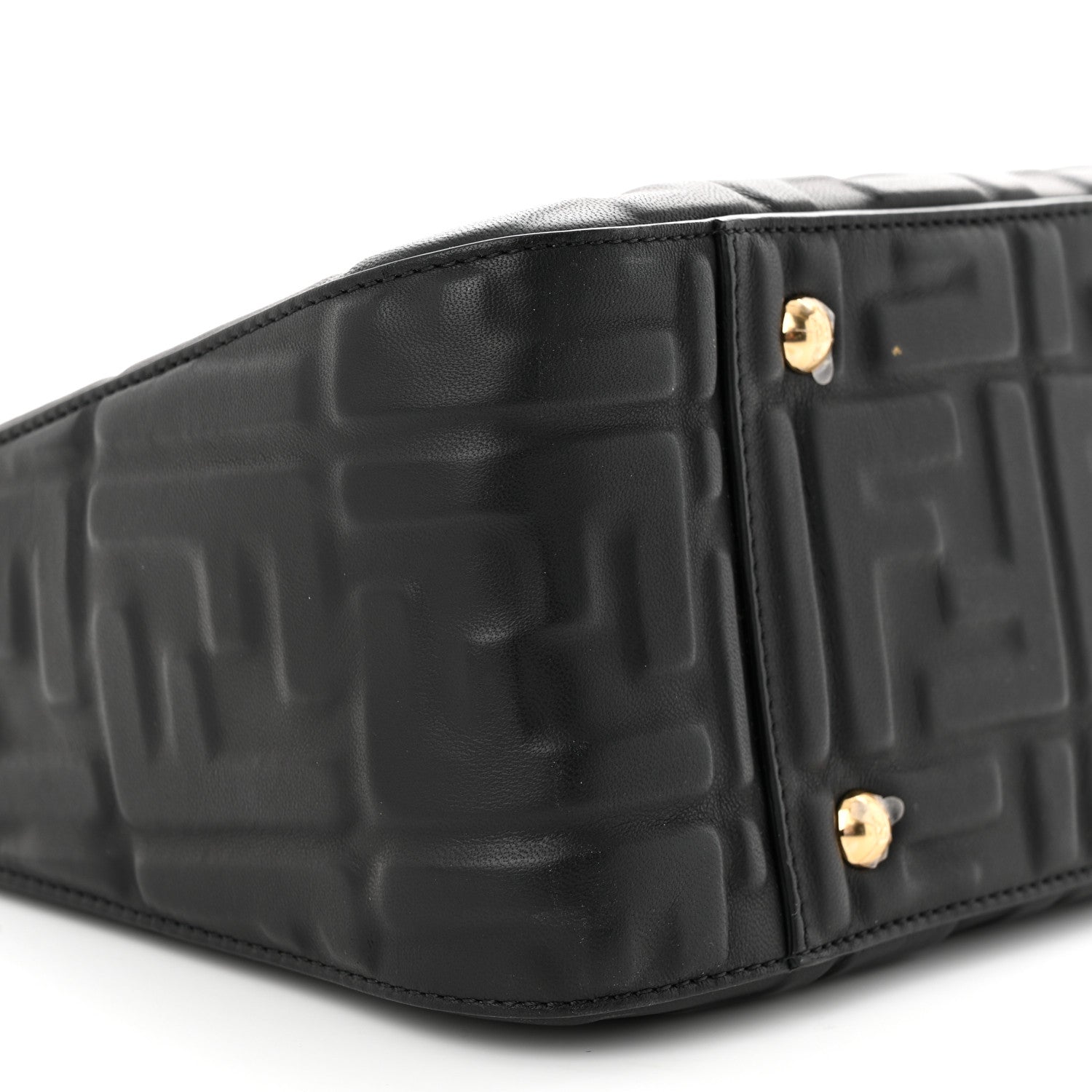 Fendi Nappa FF 1974 Embossed Small FF Tote Black 9 of 11