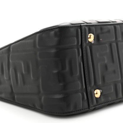 Fendi Nappa FF 1974 Embossed Small FF Tote Black 9 of 11
