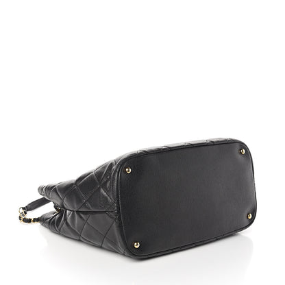 Chanel Caviar Quilted Timeless CC Soft Tote Black 3 of 9