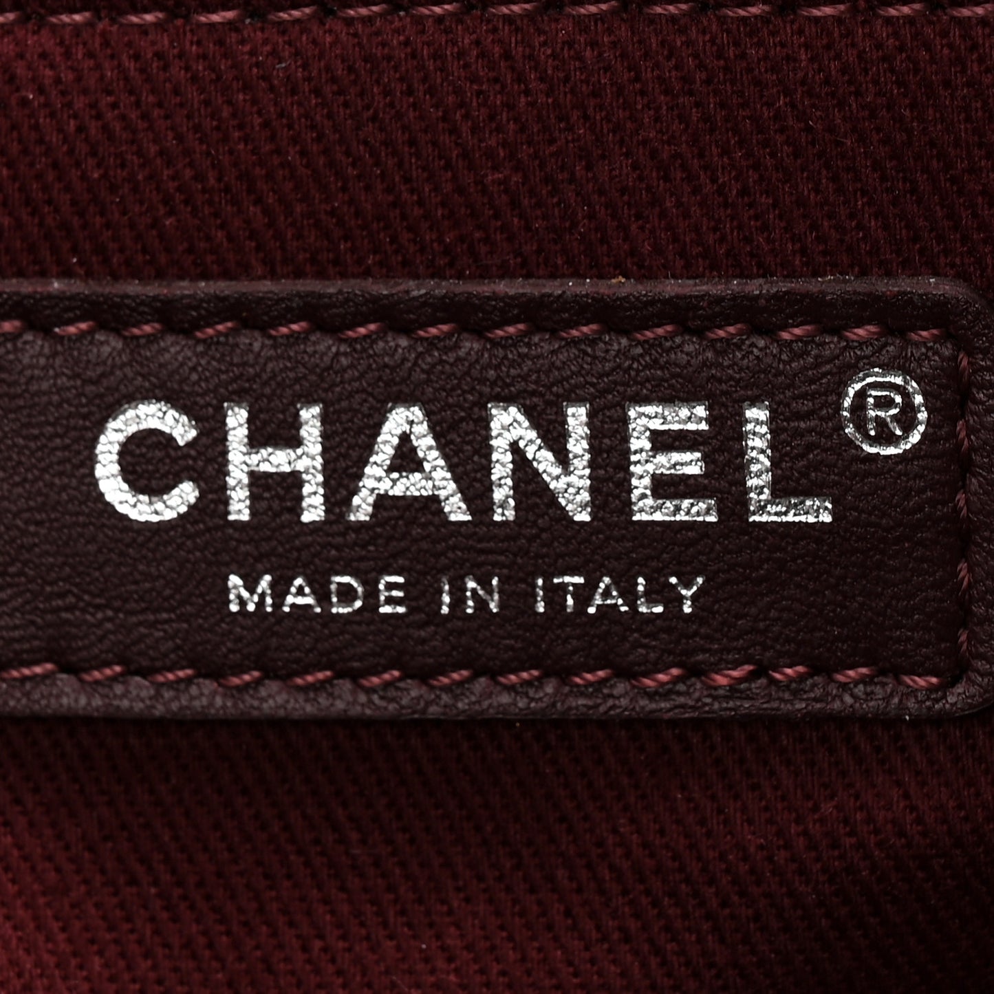 Striped Canvas Small Deauville Tote Beige