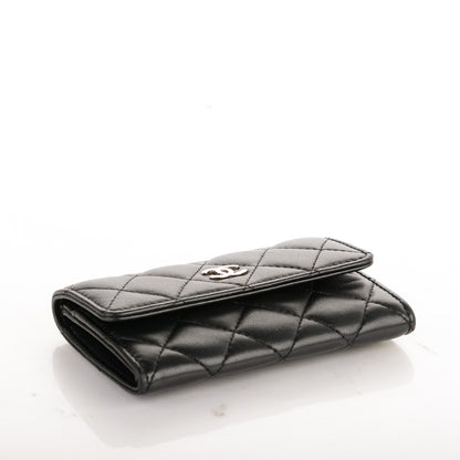 Chanel Lambskin Quilted Flap Card Holder Black 4 of 8